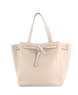 Medium Phantom Tie Cabas Tote Leather