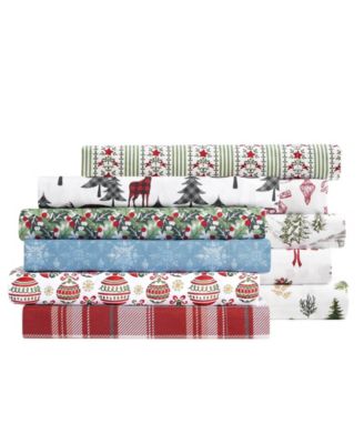 Macy's Holiday Printed Microfiber Sheet Sets