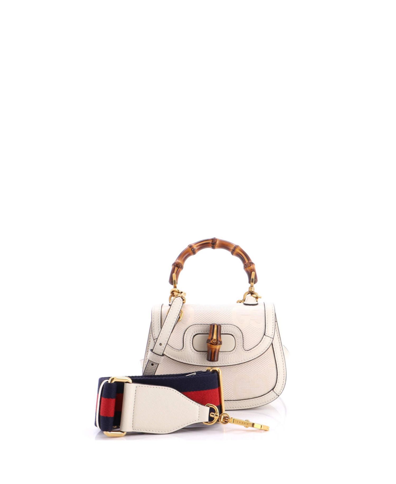 Mini Bamboo 1947 Top Handle Bag Jumbo GG Canvas