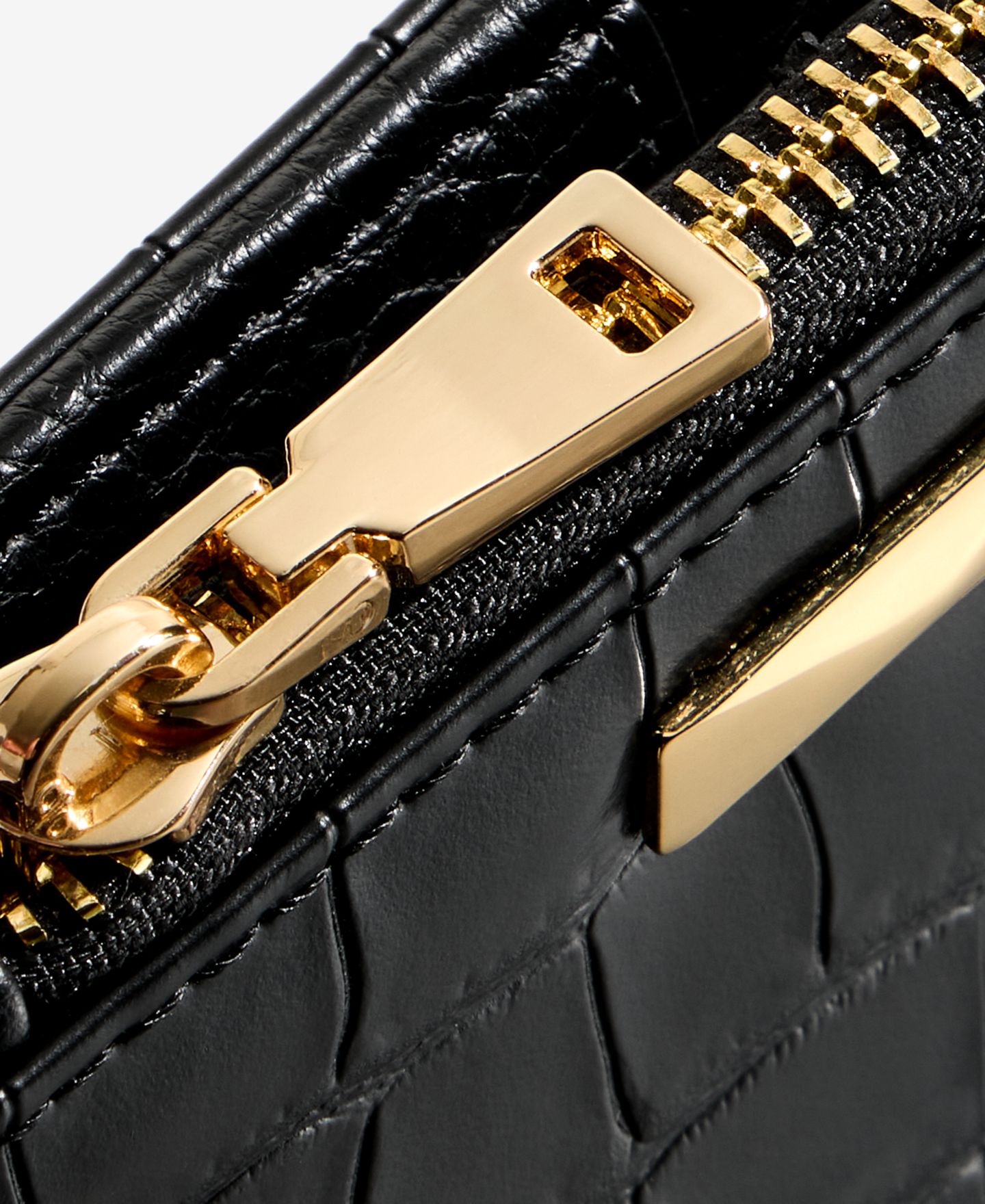 Женский кошелёк I.N.C. International Concepts Ashlinn Croco-Embossed Wallet, цвет: Чёрный — фото 5