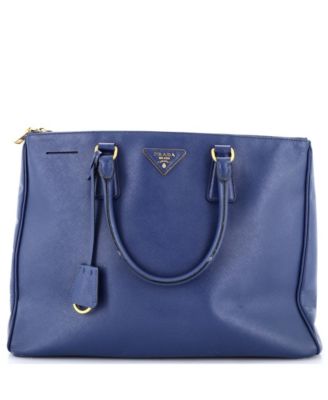 Large Double Zip Lux Tote Saffiano Leather