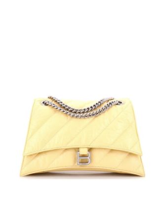 Medium Crush Chain Flap Bag Quilted Crushed Calfskin
