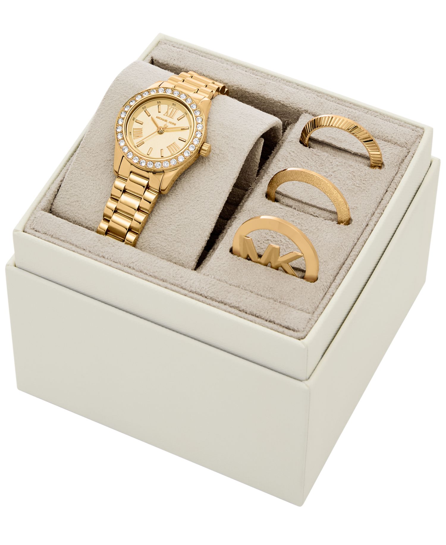 MICHAEL Women's Lexington Three-Hand Gold-Tone Stainless Steel Watch 26mm