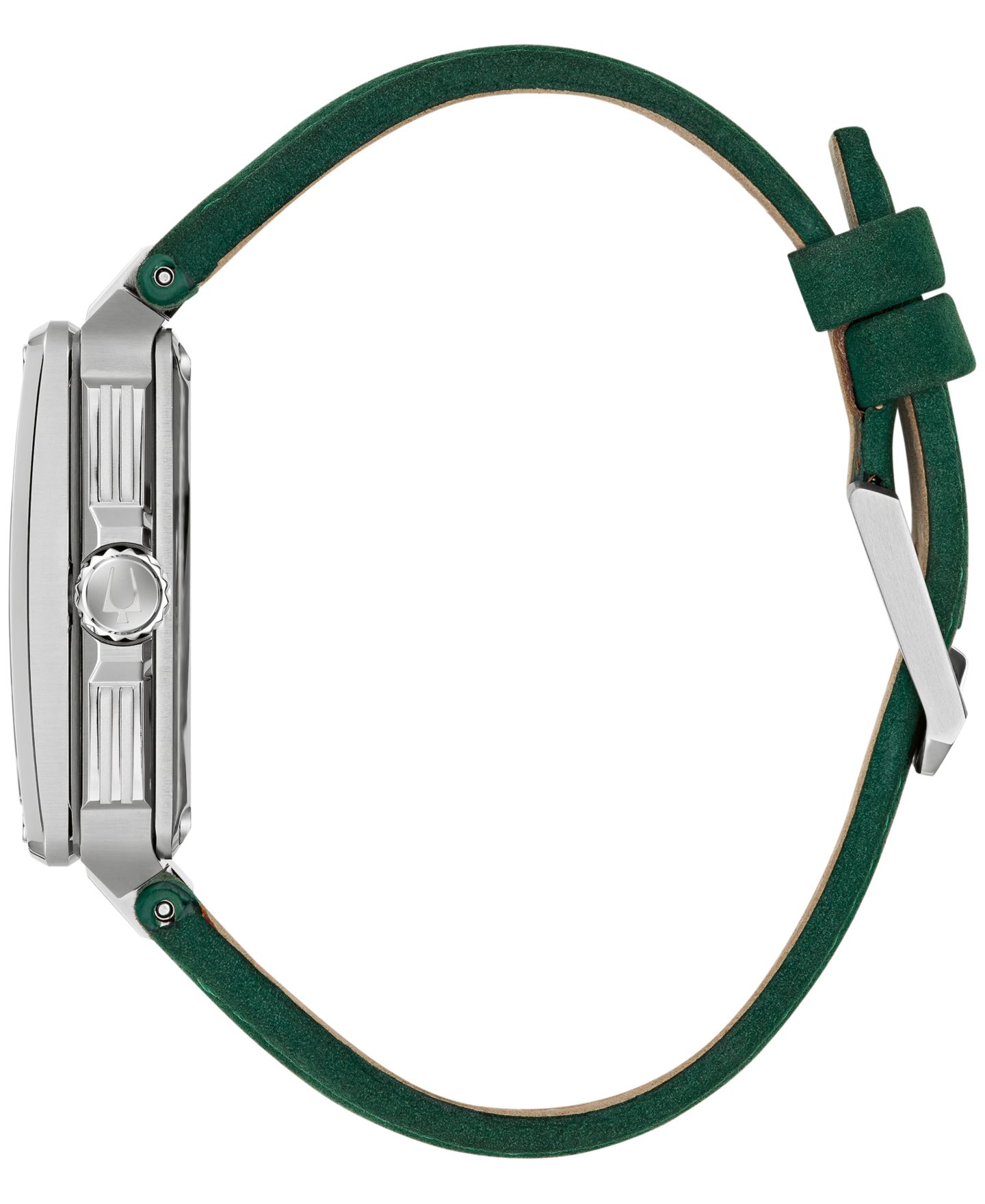 Мужские часы Bulova Automatic Series X Green Leather Strap Watch 41mm — фото 2