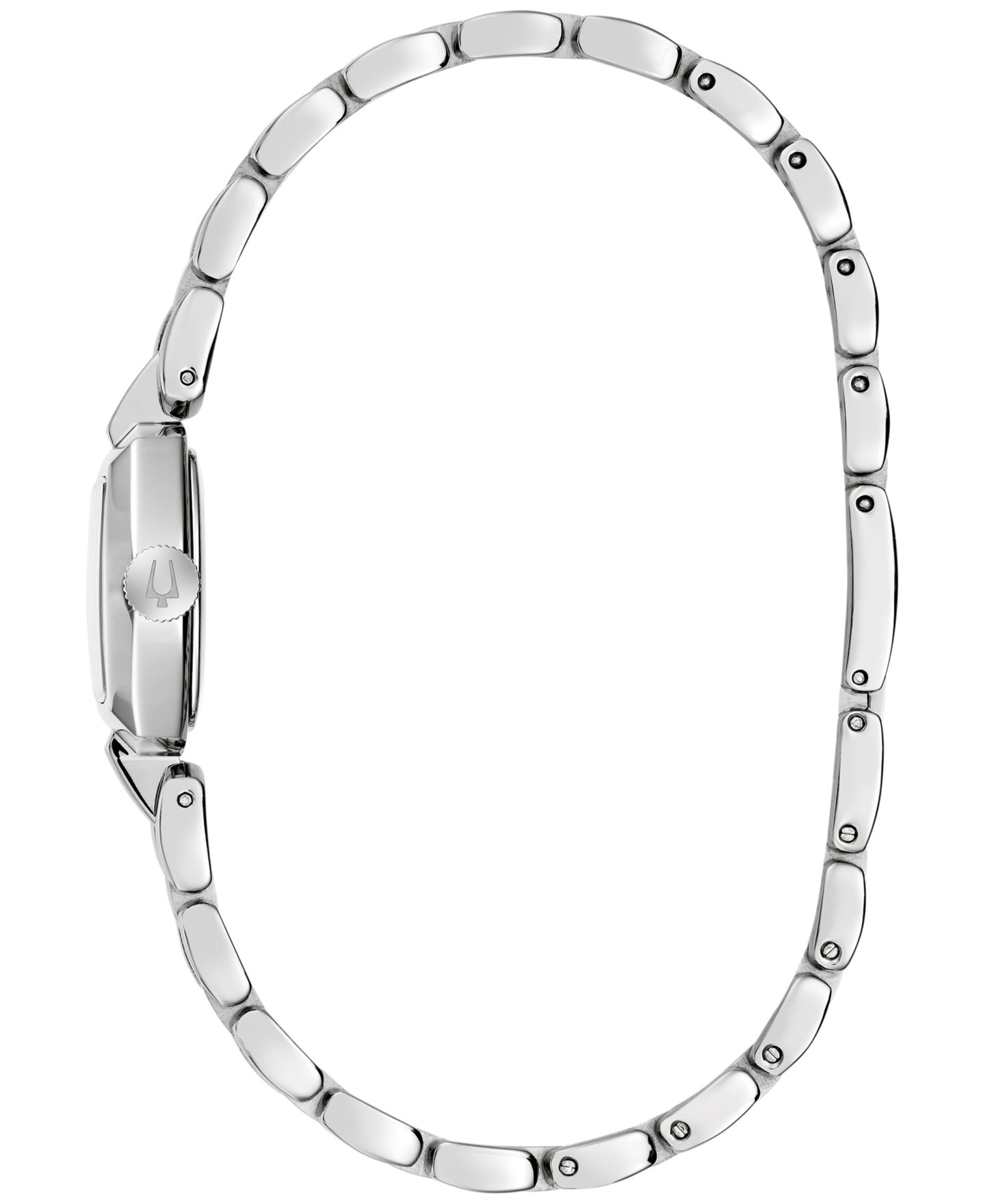 Женские часы Bulova Goddess of Time Jackie Silver-Tone Stainless Steel Bracelet Watch 18mm — фото 2