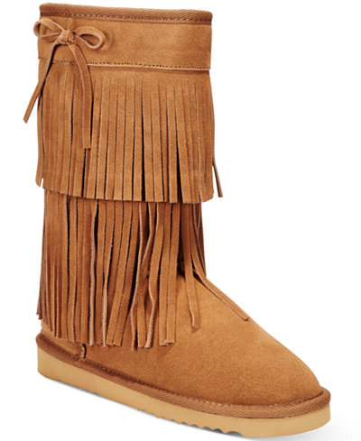 American Rag Senecah Cold-Weather Fringe Boots, Only at Macy's