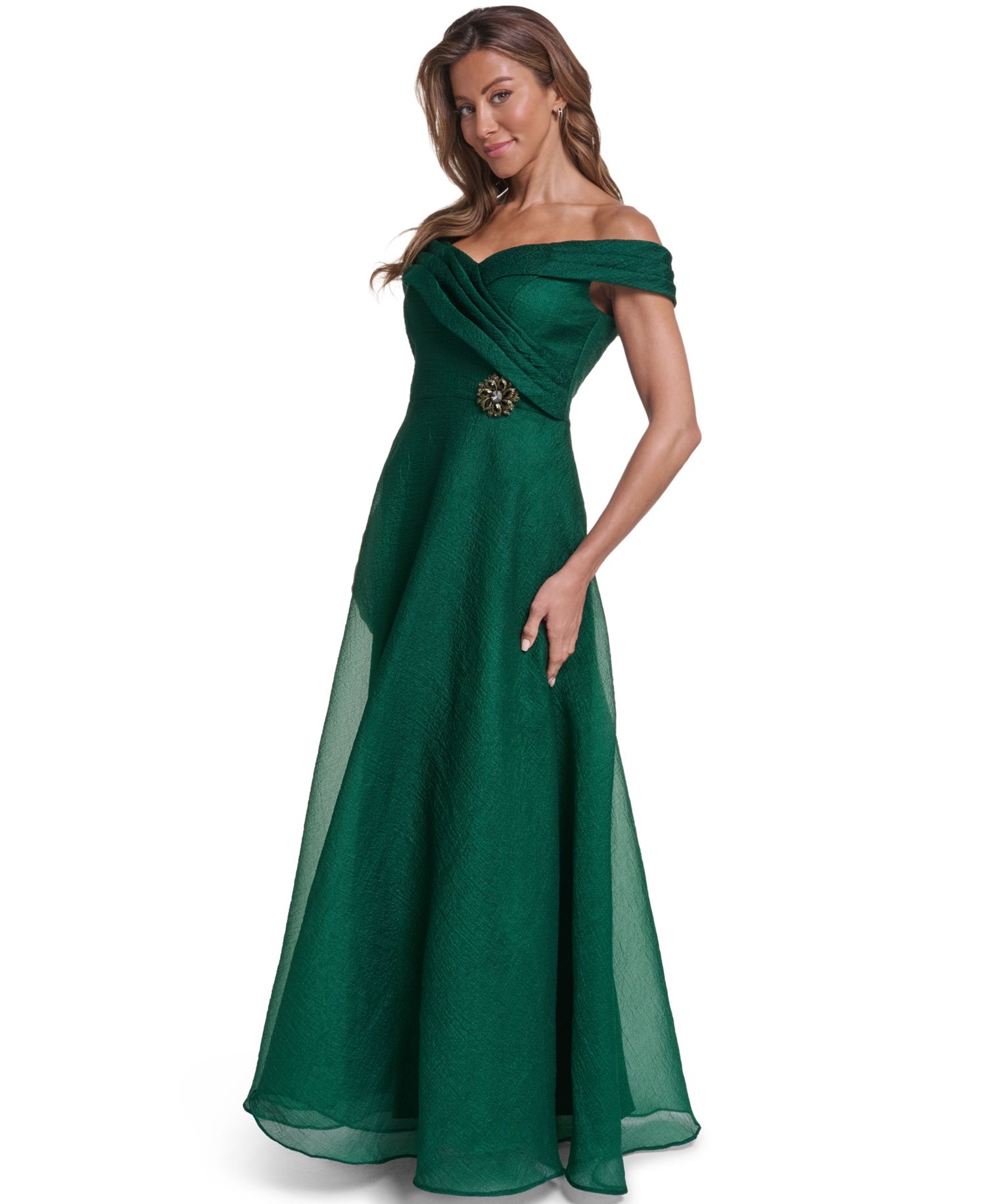 Women's Off-the-Shoulder A-Line Ballgown