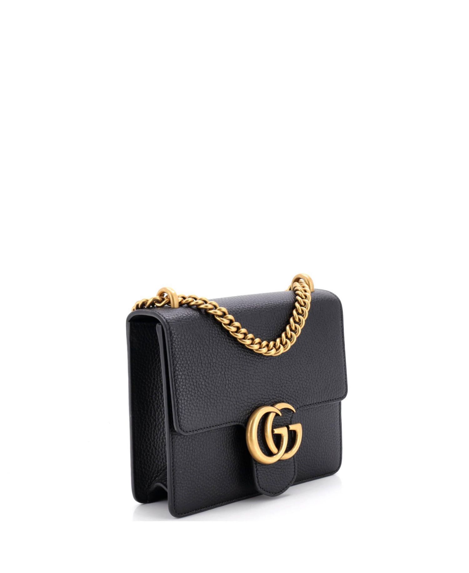 Small GG Marmont Chain Shoulder Bag Leather