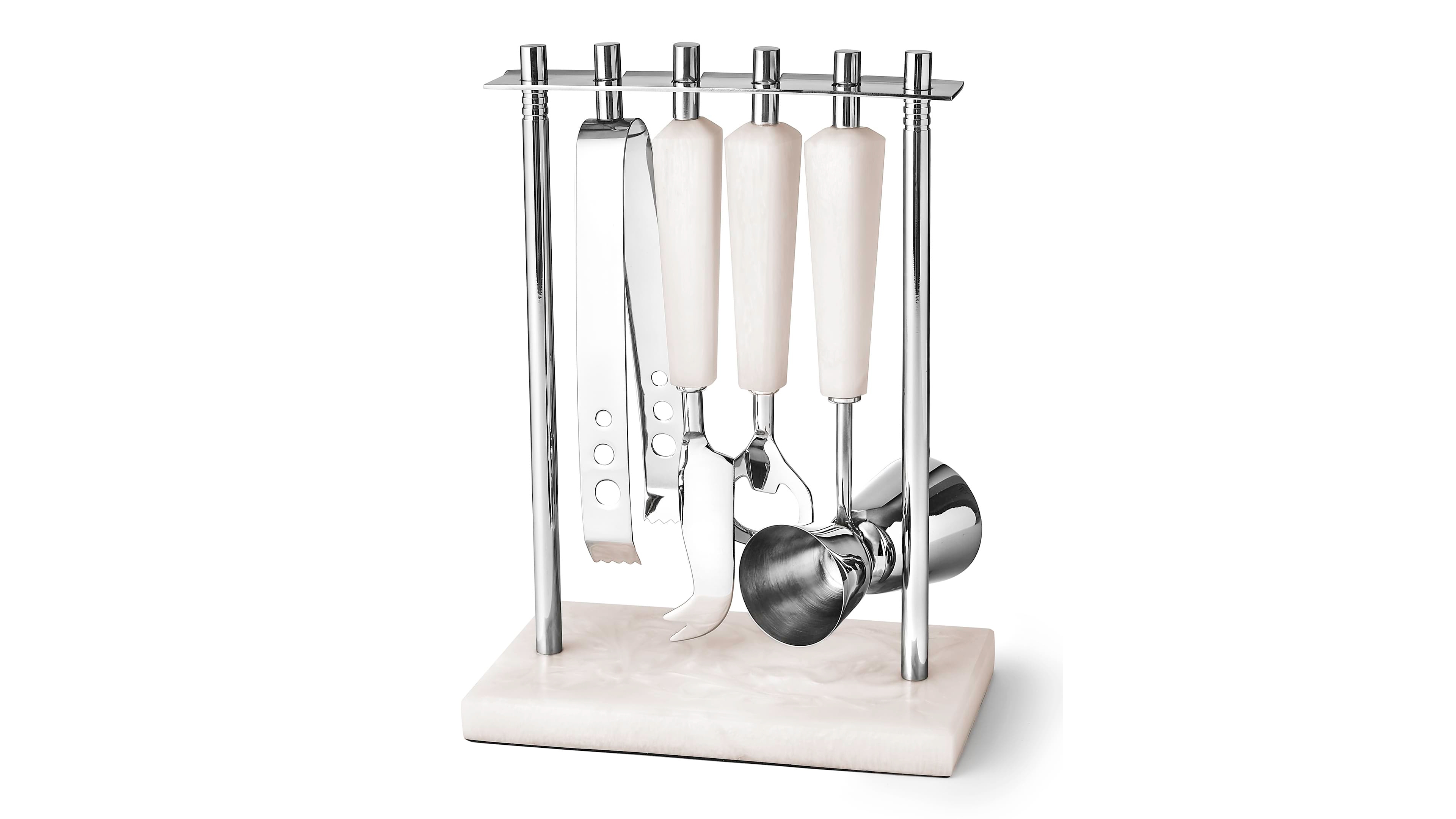 Godinger Asher Stainless-Steel 5-Piece Bar Tool Set