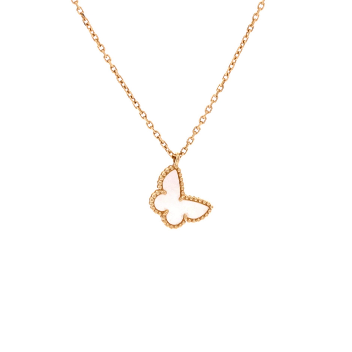 Pre-Owned Van Cleef & Arpels Sweet Alhambra Butterfly Pendant Necklace - 18k yellow gold
