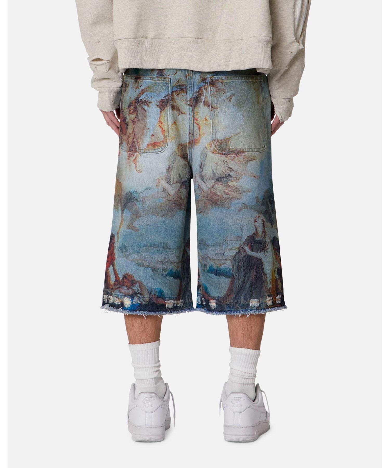 Men's Ultra Baggy Angel Denim Shorts
