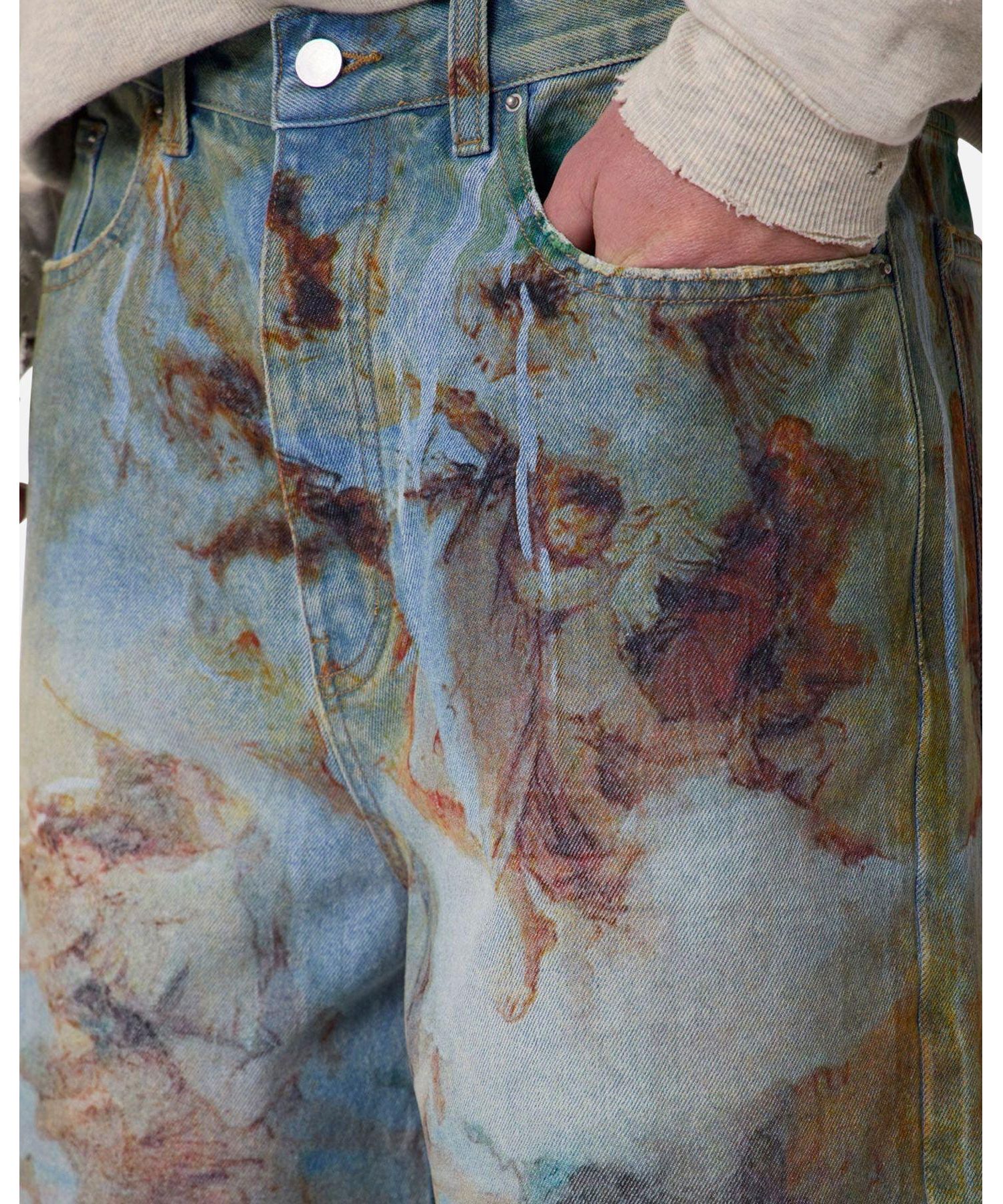 Men's Ultra Baggy Angel Denim Shorts
