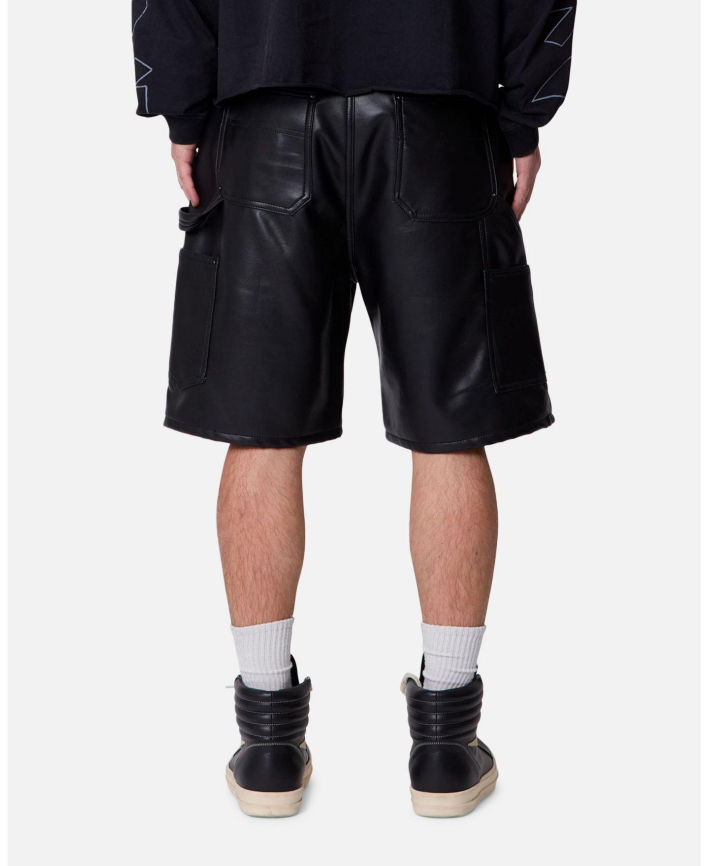 Мужские шорты mnml Ultra Baggy Iron Cross Leather — фото 5