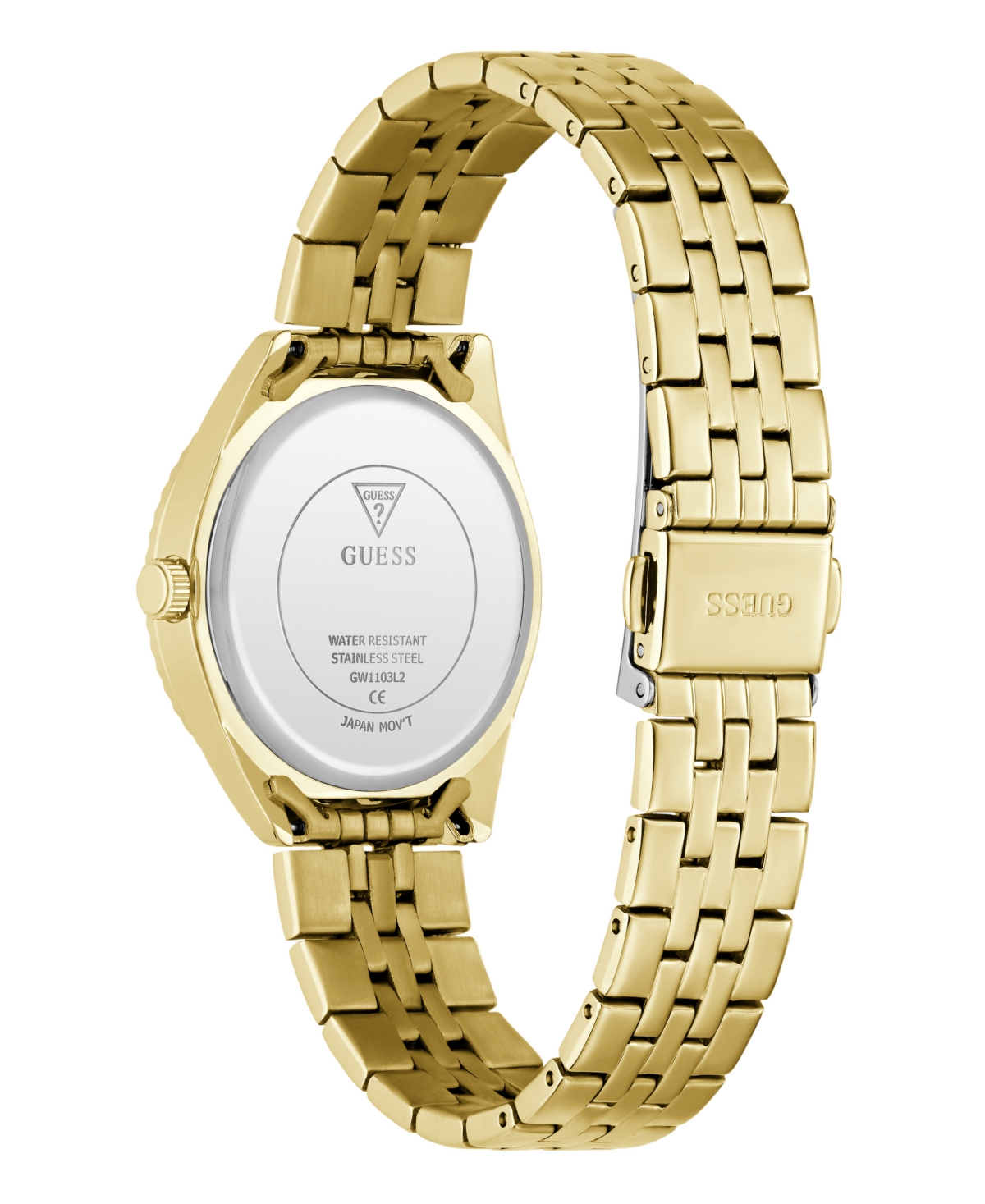 Guess Women's Quartz Gold-Tone Stainless Steel Watch 32mm