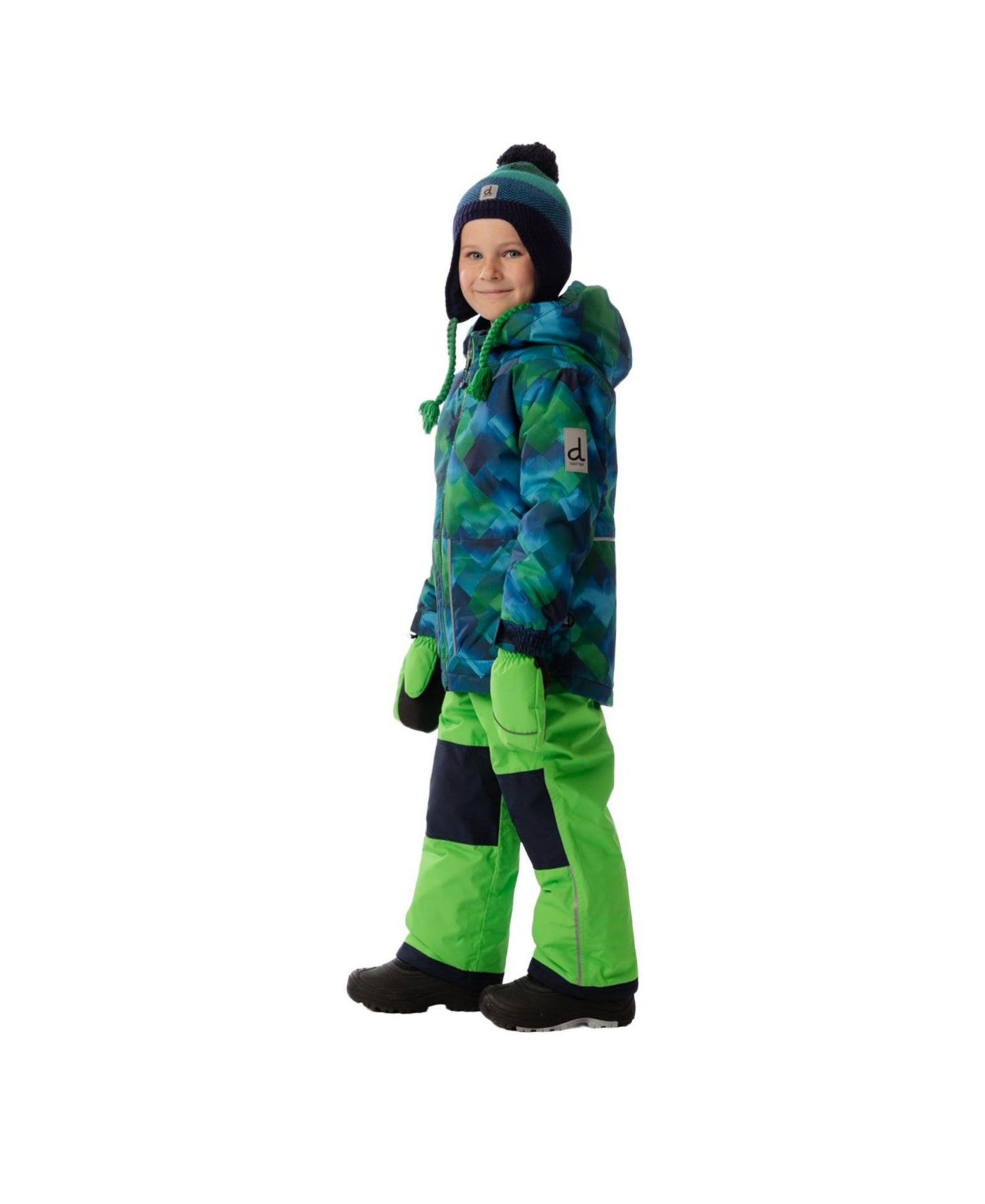 Little Boys Boy(6-14) Light Weight Two Piece Chill Snowsuit Checkered Print