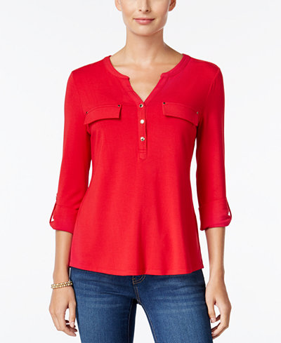 Charter Club Utility Henley Top, Only at Macy's