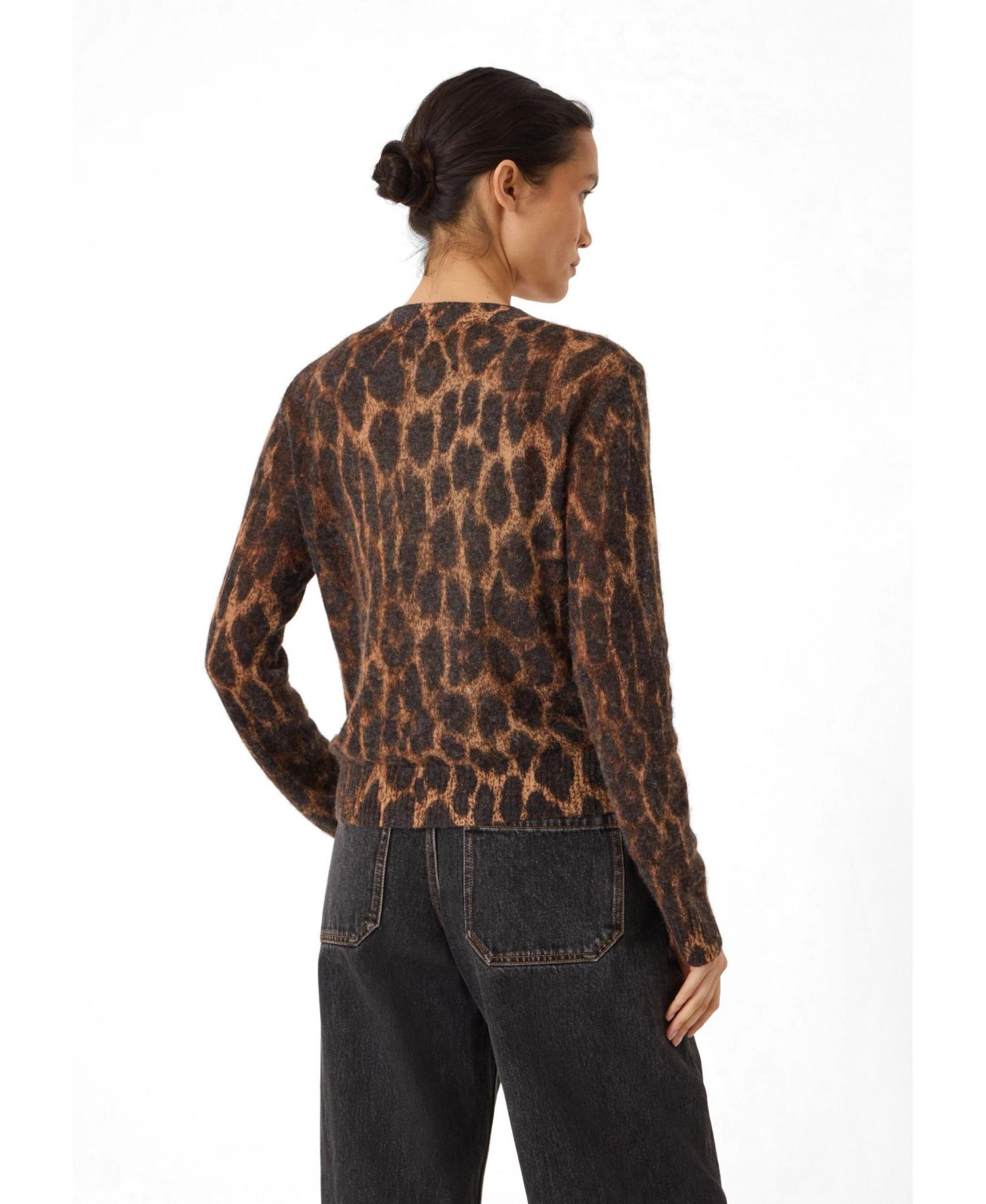 Women's Cynthia Leopard Print Knitted Cardigan