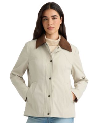 Women's Corduroy Collar Lined Jacket