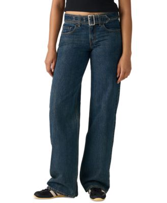 Women's Belted Superlow Loose Jeans