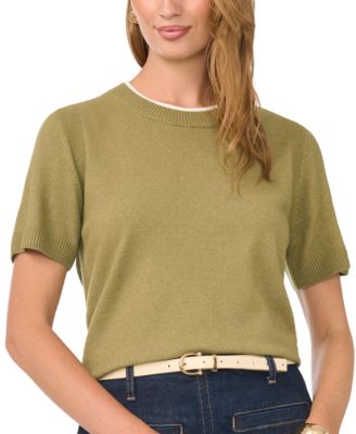 Women's Short-Sleeve Crewneck Sweater