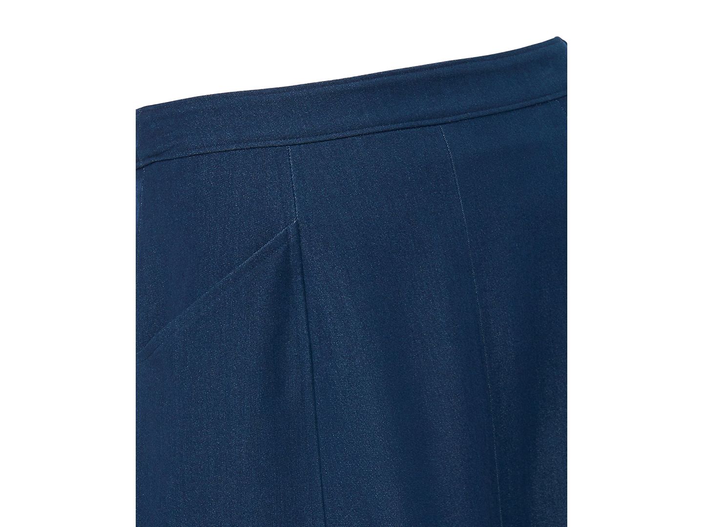 Женская юбка Vince Camuto High-Waisted A-Line Midi Denim Skirt, цвет: Индиго — фото 5
