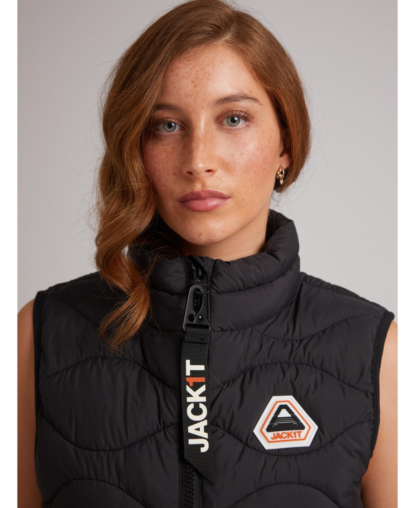 Женская куртка JACK1T High Neck Gilet, цвет: Чёрный — фото 7