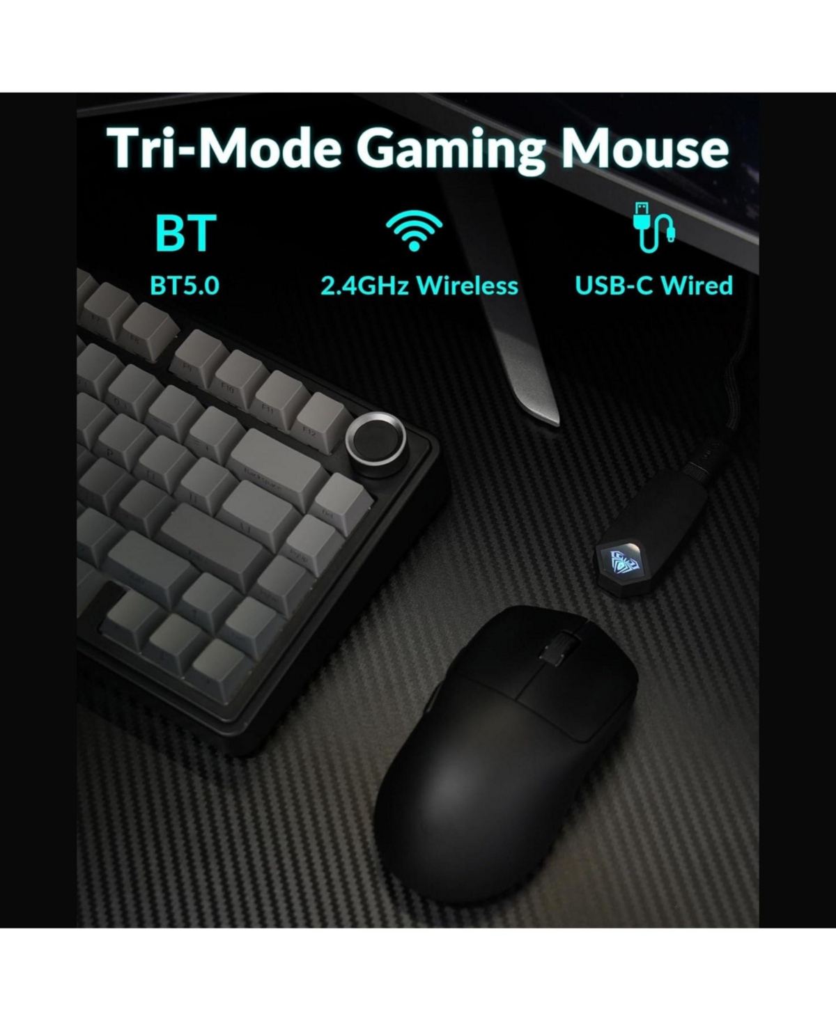 Aula SC800 Wireless Gaming Mouse, Ultra-Light 37g, High-Precision Control, Instant Response, Programmable Buttons