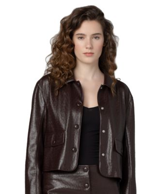 Women's Cropped Collared Jacket