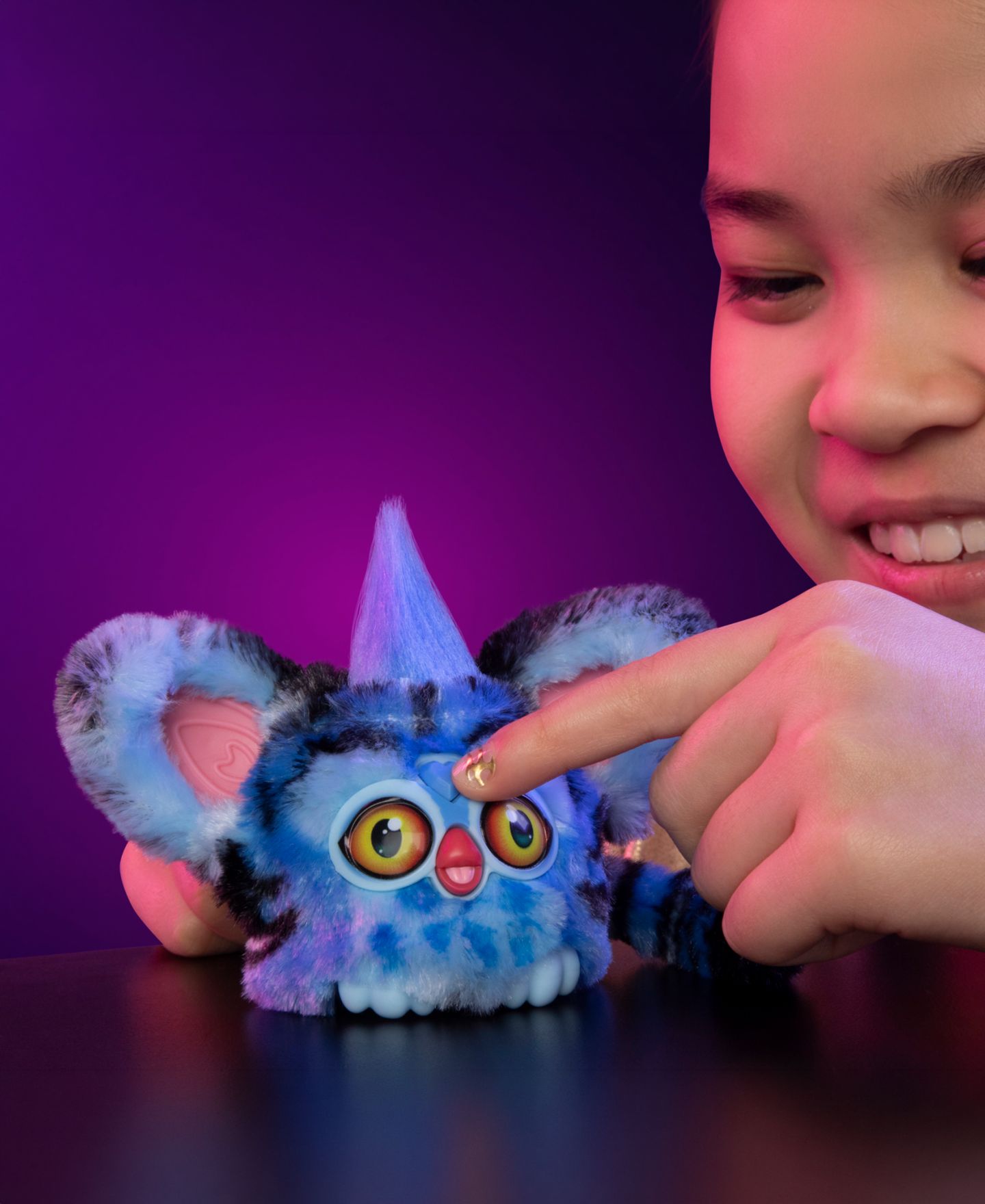 Детская мягкая игрушка Furby KPop Demon Hunters Derpy Tiger 3" Interactive Plush — фото 5