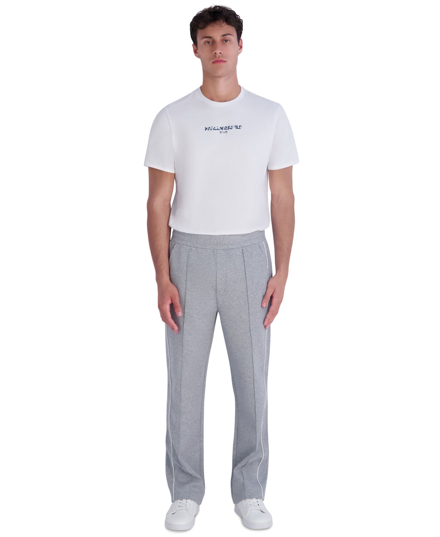 Men's Ponte Track Piping Detail Pants