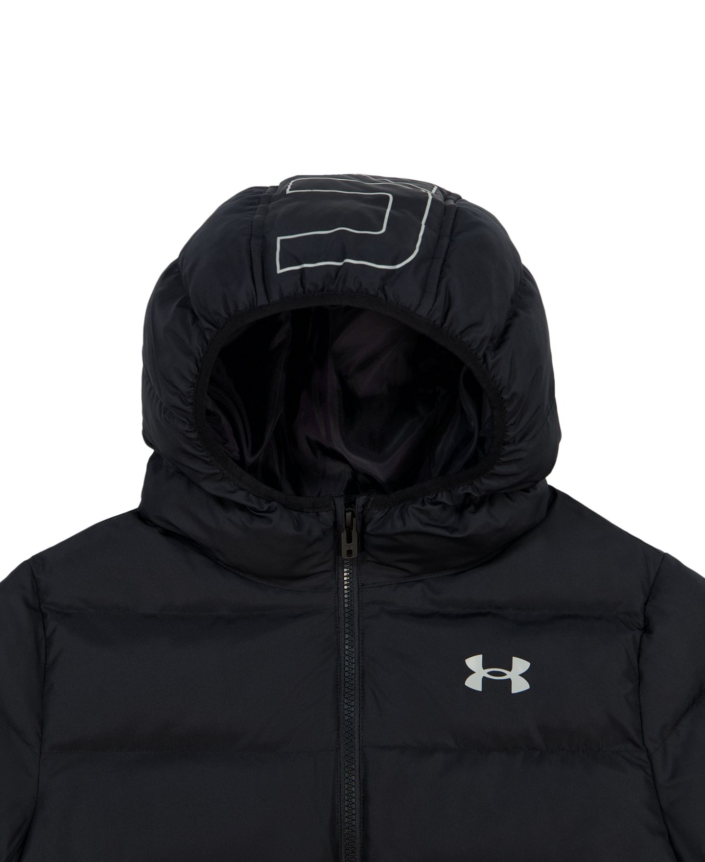 Куртка Under Armour Hooded Puffer Jacket для мальчиков, цвет: Чёрный — фото 5
