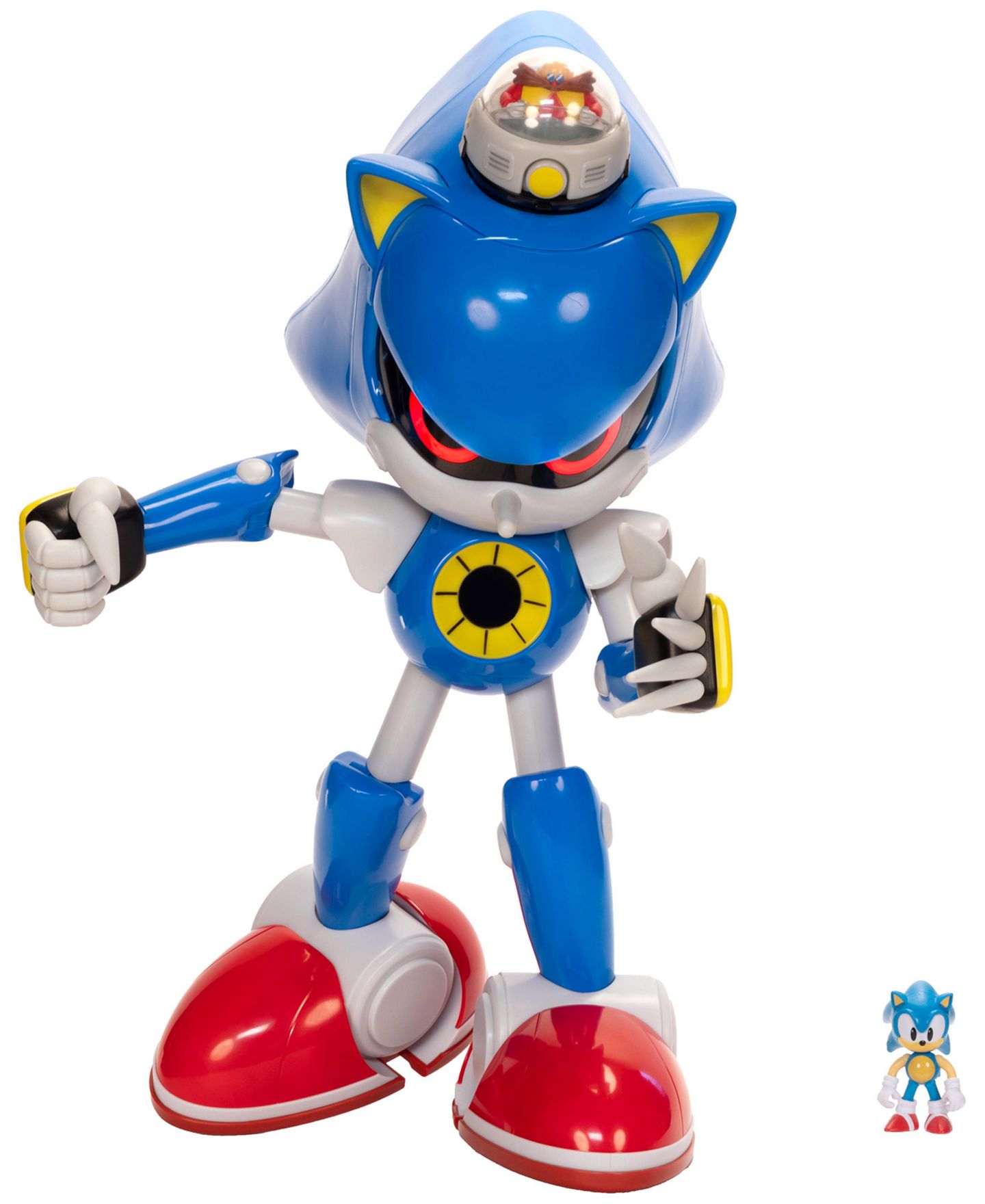 Детский игровой набор Sonic The Hedgehog Giant Metal Light-Up Eyes 2-Piece Playset, Ages 3+ — фото 3