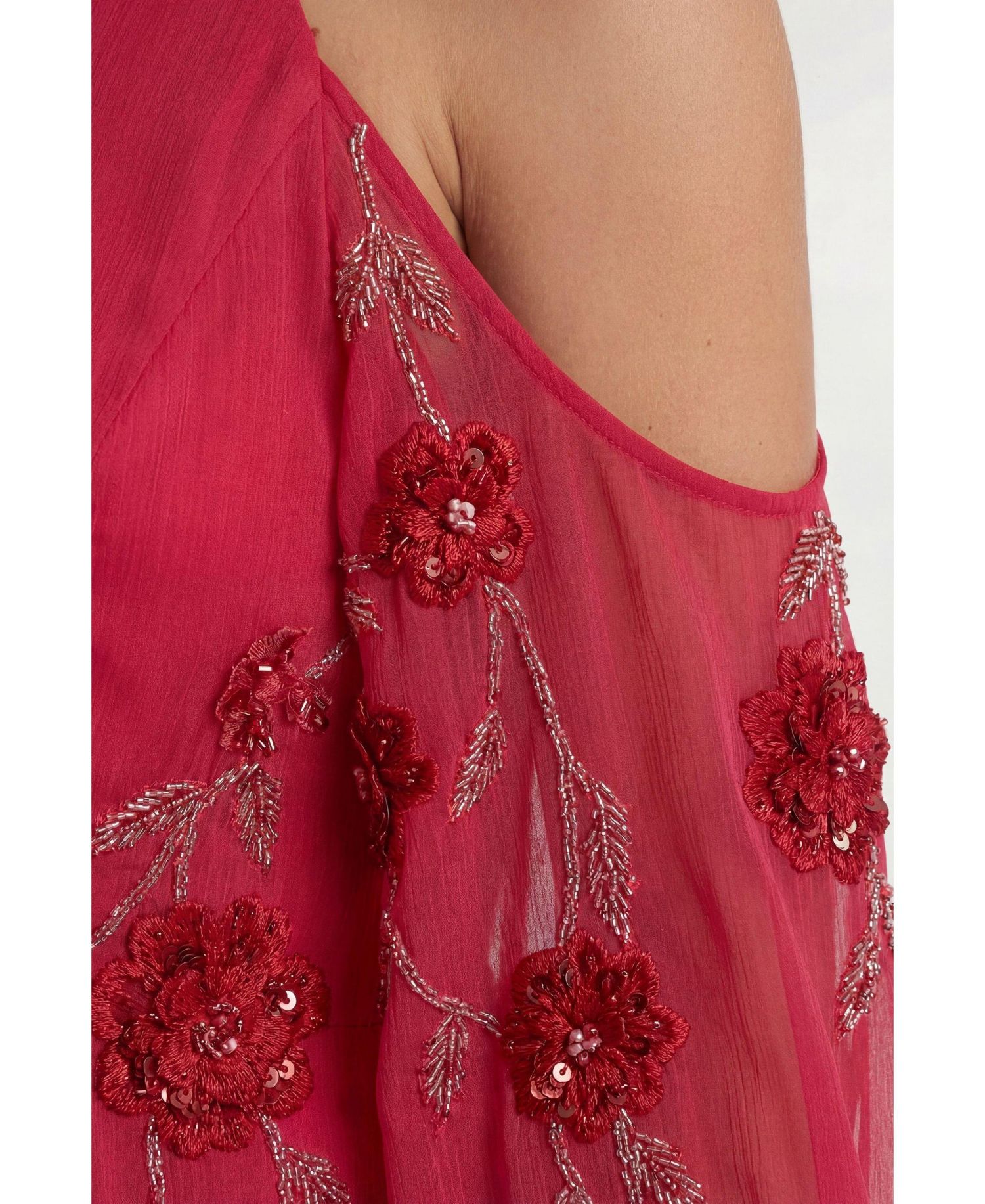 Women's 3D Floral Maxi Dress