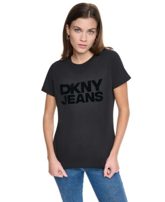 Women's Flocked Logo Crewneck T-Shirt