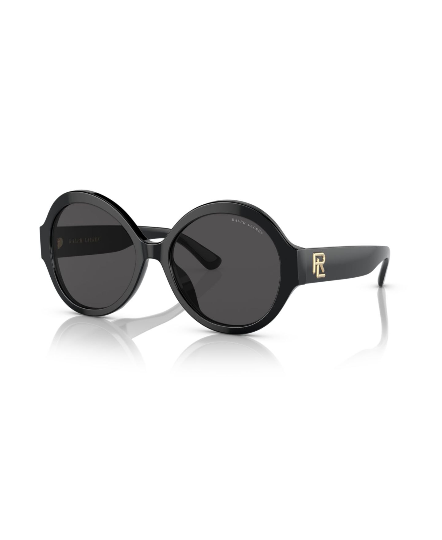 Женские солнцезащитные очки Ralph Lauren The Farrah Sunglasses, RL8207U, цвет: Блестящий чёрный — фото 1