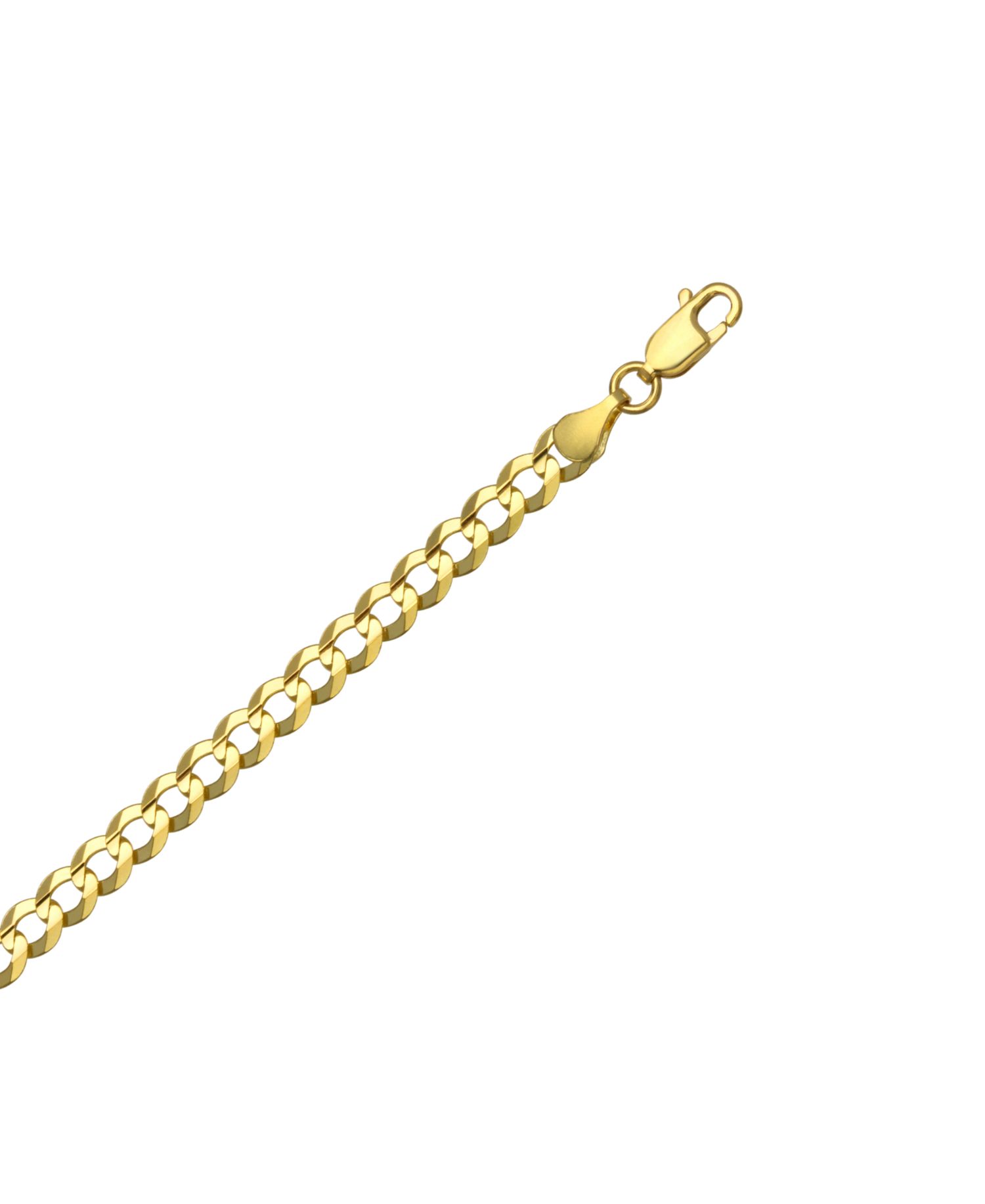 Solid Curb Chain 20" Necklace (3.5mm) in 10k Yellow Gold