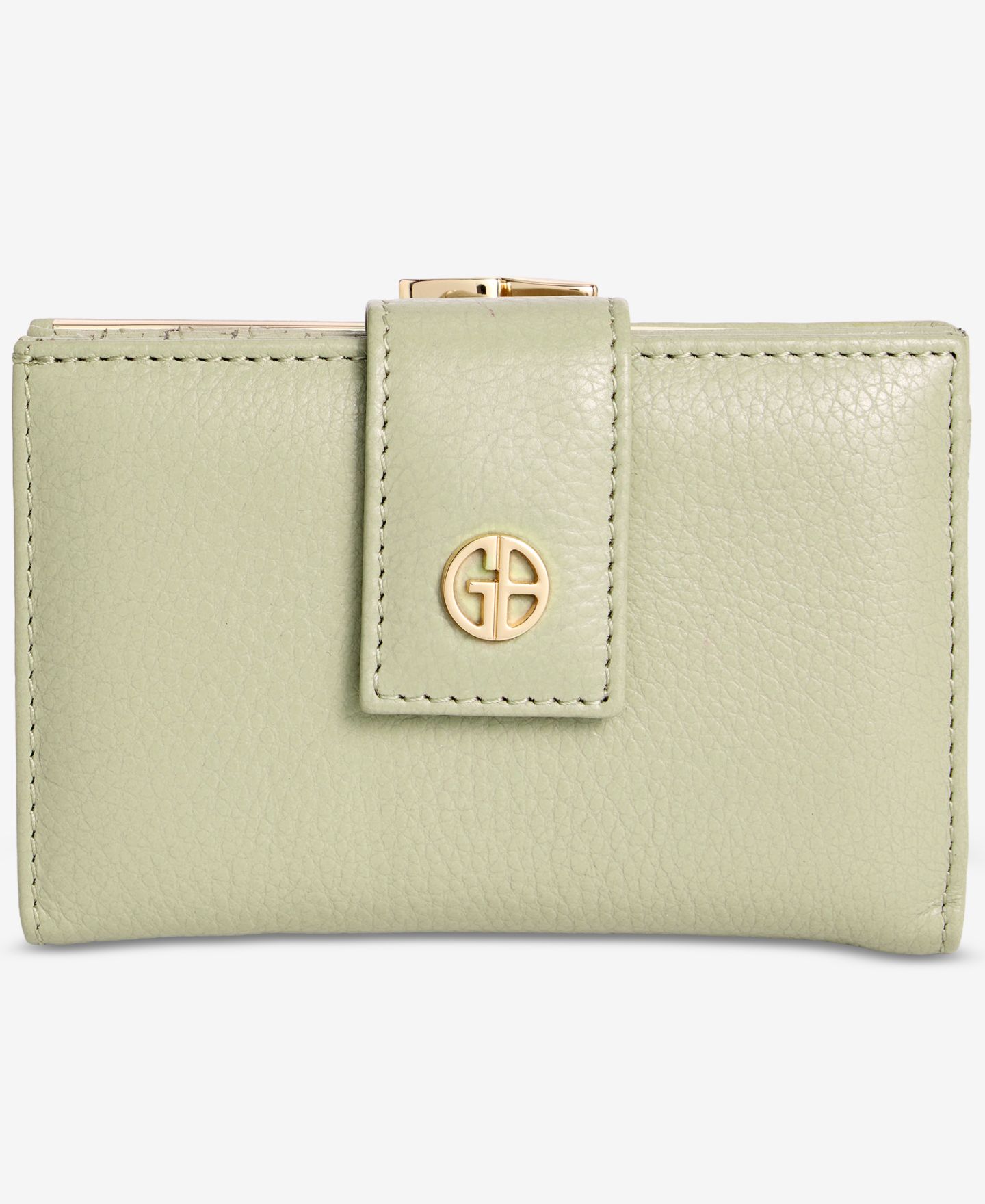Женский кошелёк Giani Bernini Softy Leather Framed Colorblock Wallet, цвет: Лимонный — фото 1