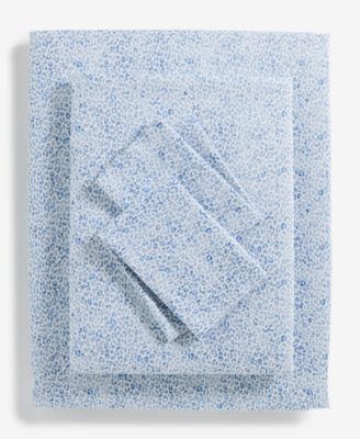 Printed Cotton Sateen 4-Pc. Sheet Set, Queen, Exclusively for Macy's 