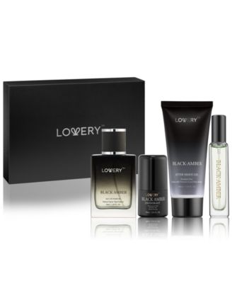 Men's 5-Pices. Black Amber Eau de Parfum Gift Set