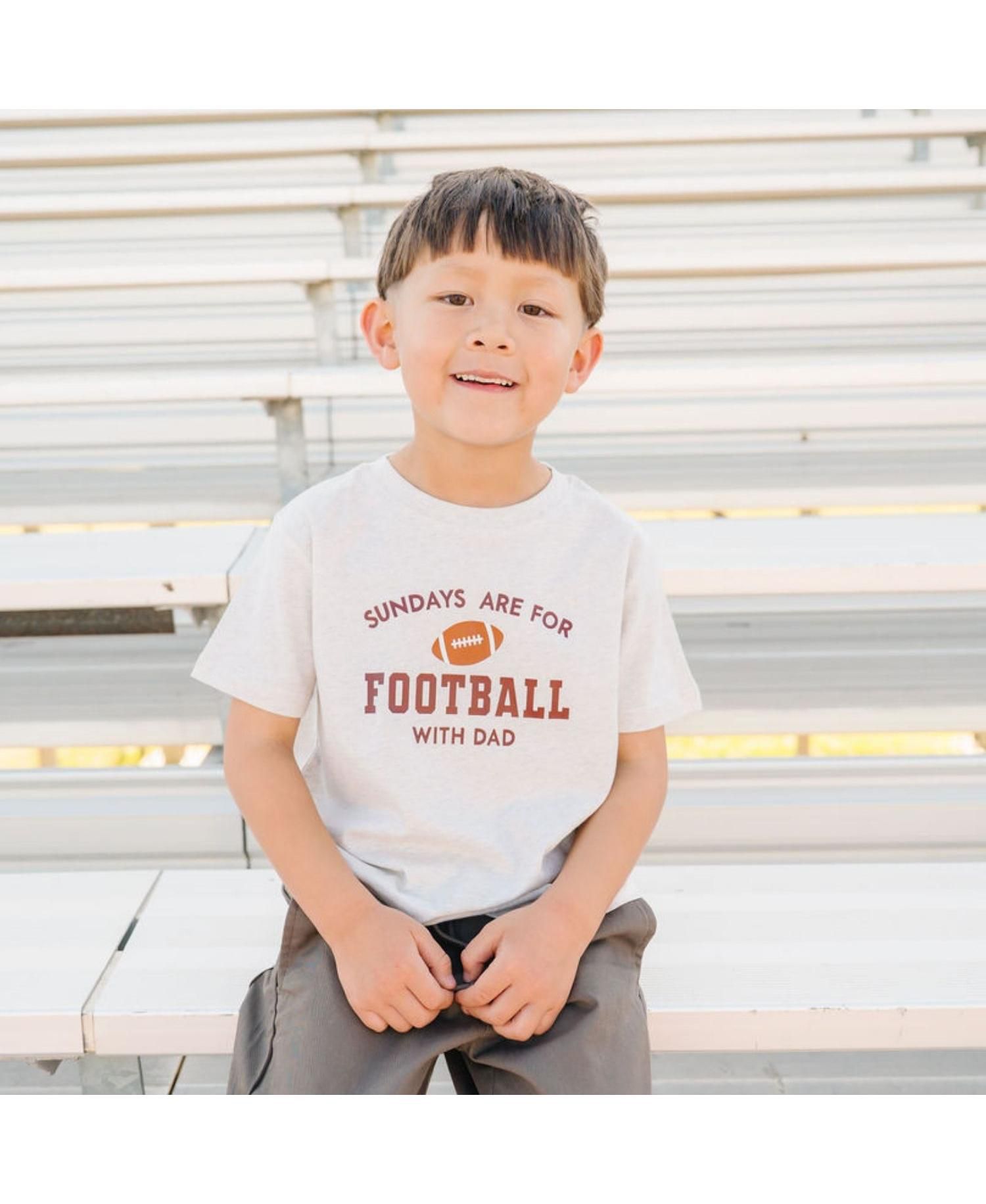 Big Boys(10-12) Sundays Are For Football Short Sleeve T-Shirt