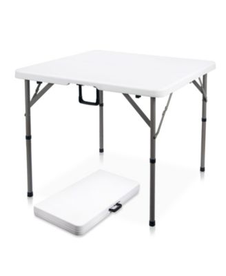 34" Folding Card Table Portable HDPE Indoor Outdoor