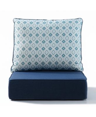 6inch Thick 24 x 24" Outdoor Chair Patio Cushions Deep Seat Waterproof Chair Cushions