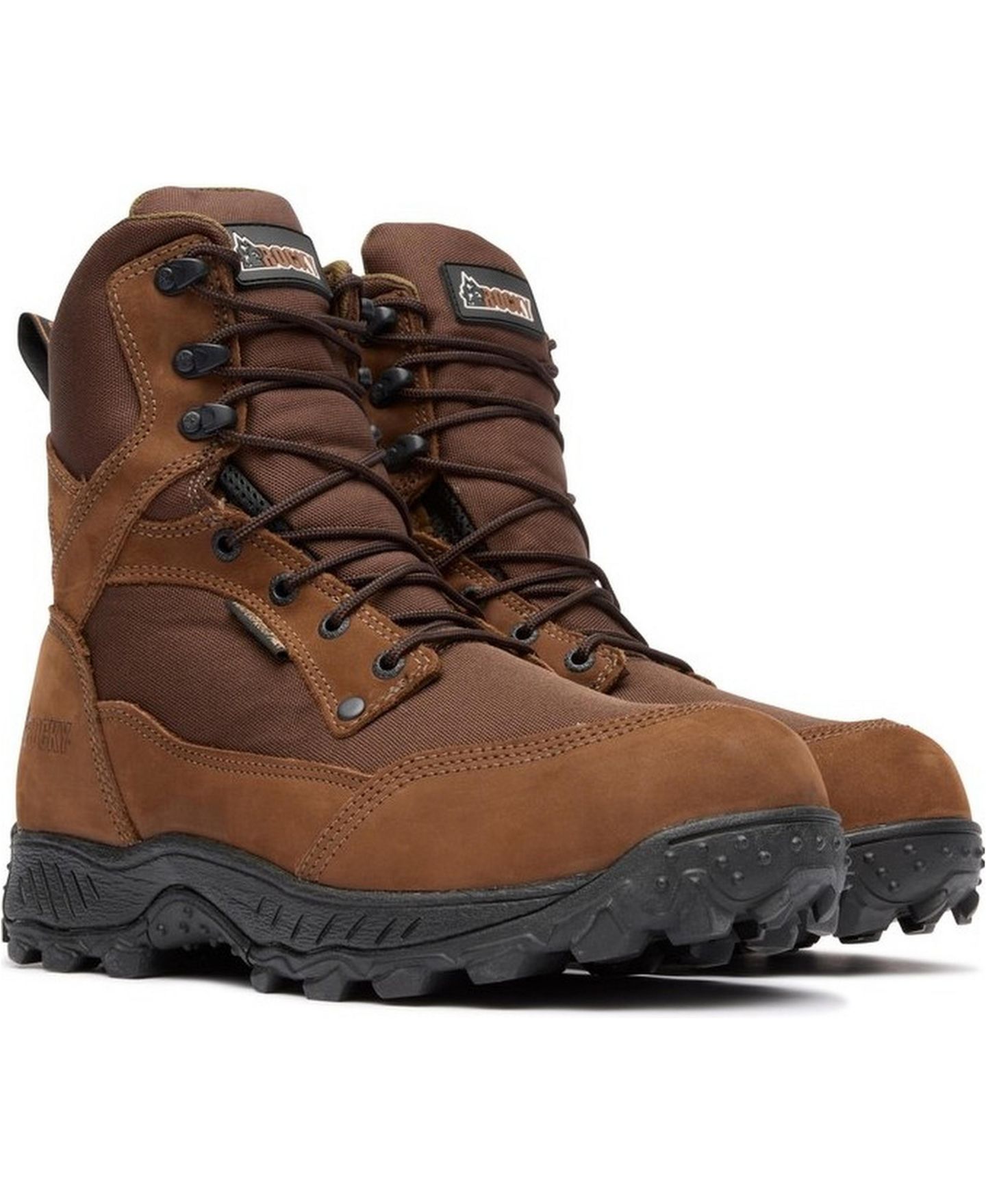 Мужские ботинки ROCKY Ridgetop 600G Insulated Waterproof Outdoor Boot, цвет: Коричневый — фото 8