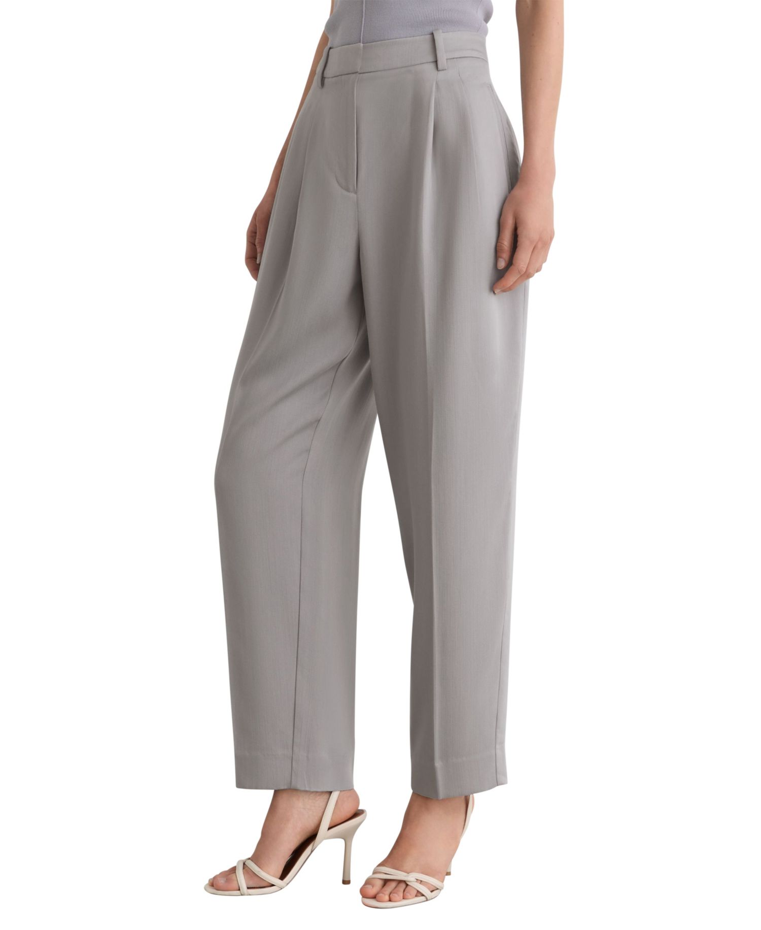 Women's Clay High-Rise Pleated Tapered Trousers
