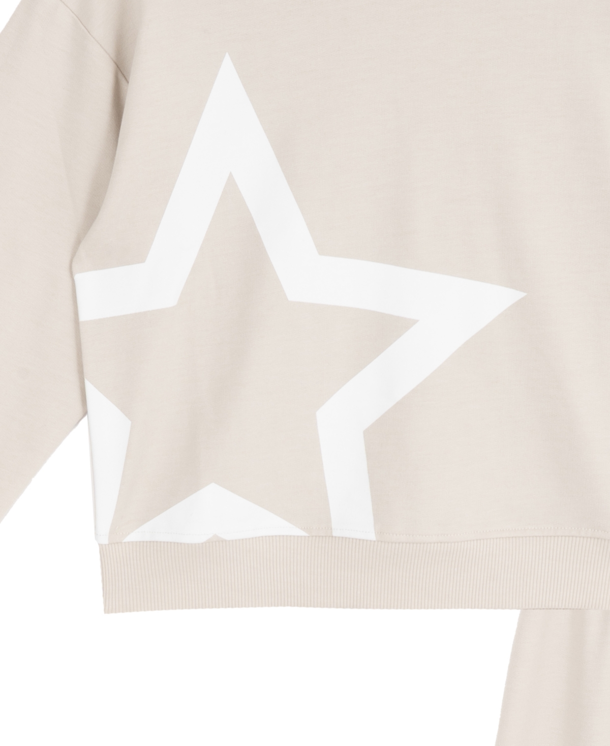 Tween Diva Girls' 7-20 Long-Sleeve Gray Star Hoodie and Pants, 2-Piece set