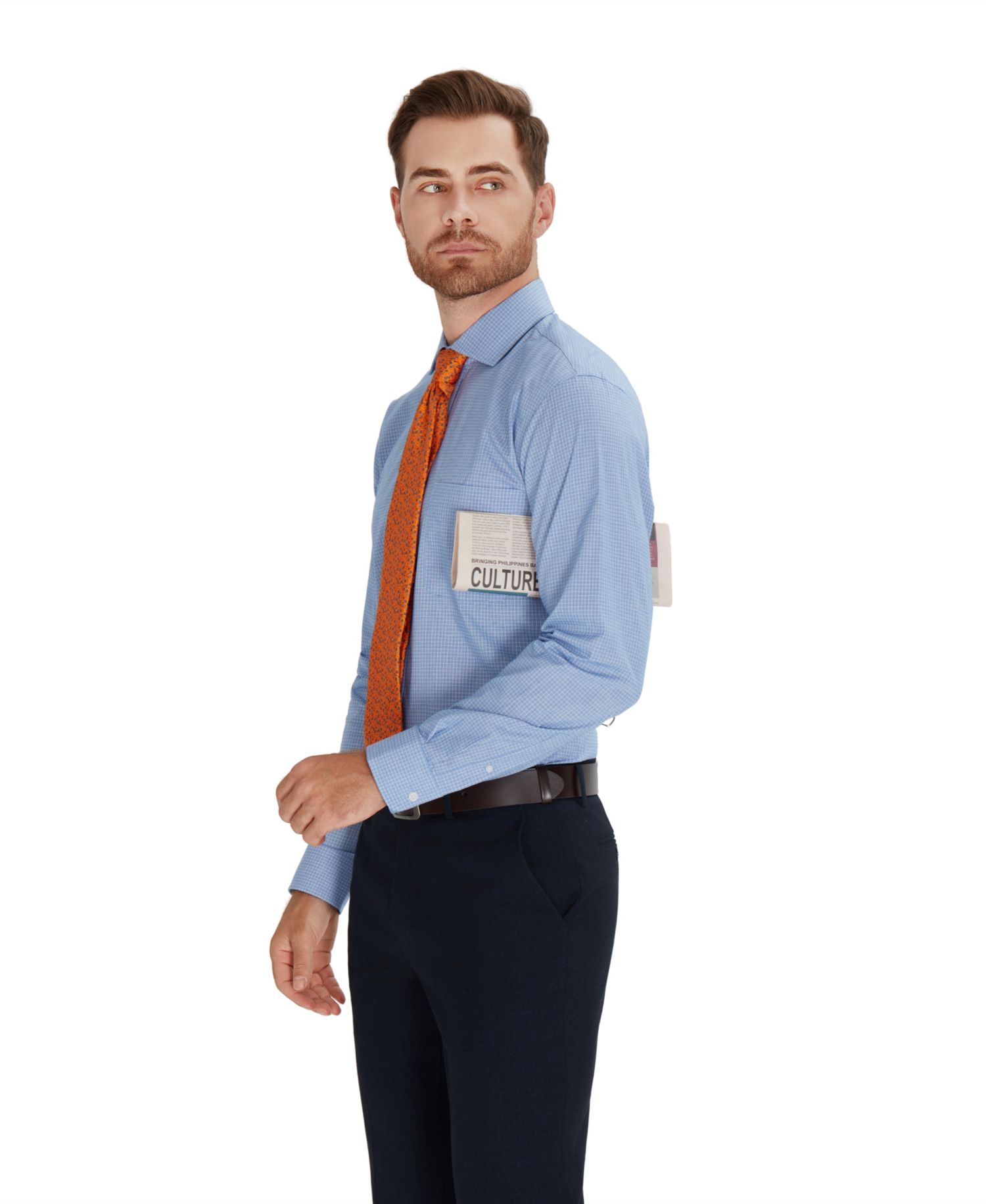 Men's Regular-Fit Bespoke Poplin Dress Shirt