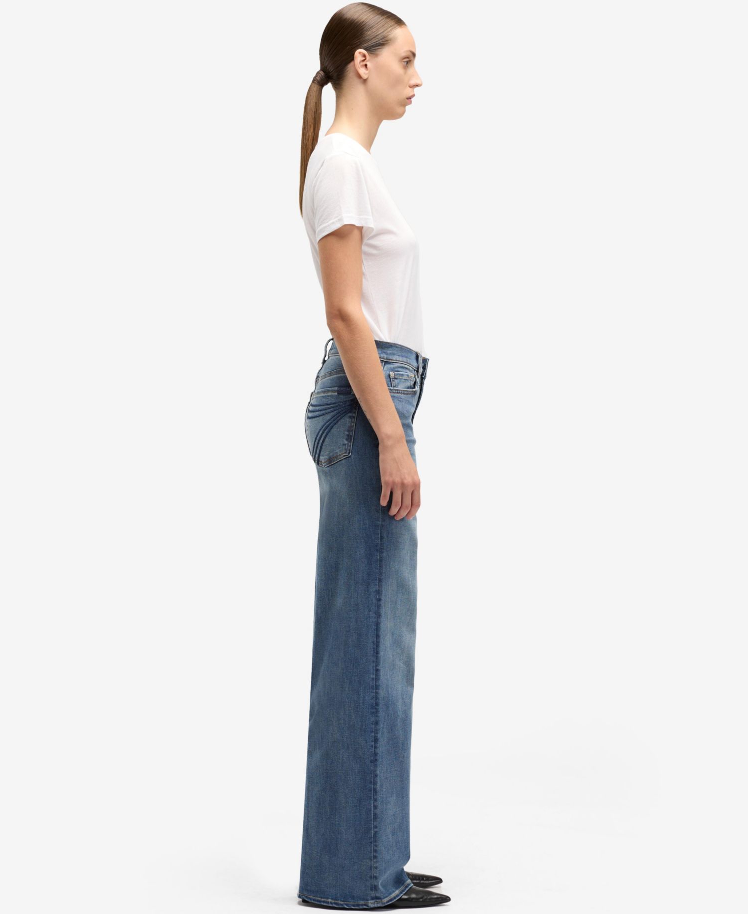 Women's Slim Illusion High-Rise Wide-Leg Jeans