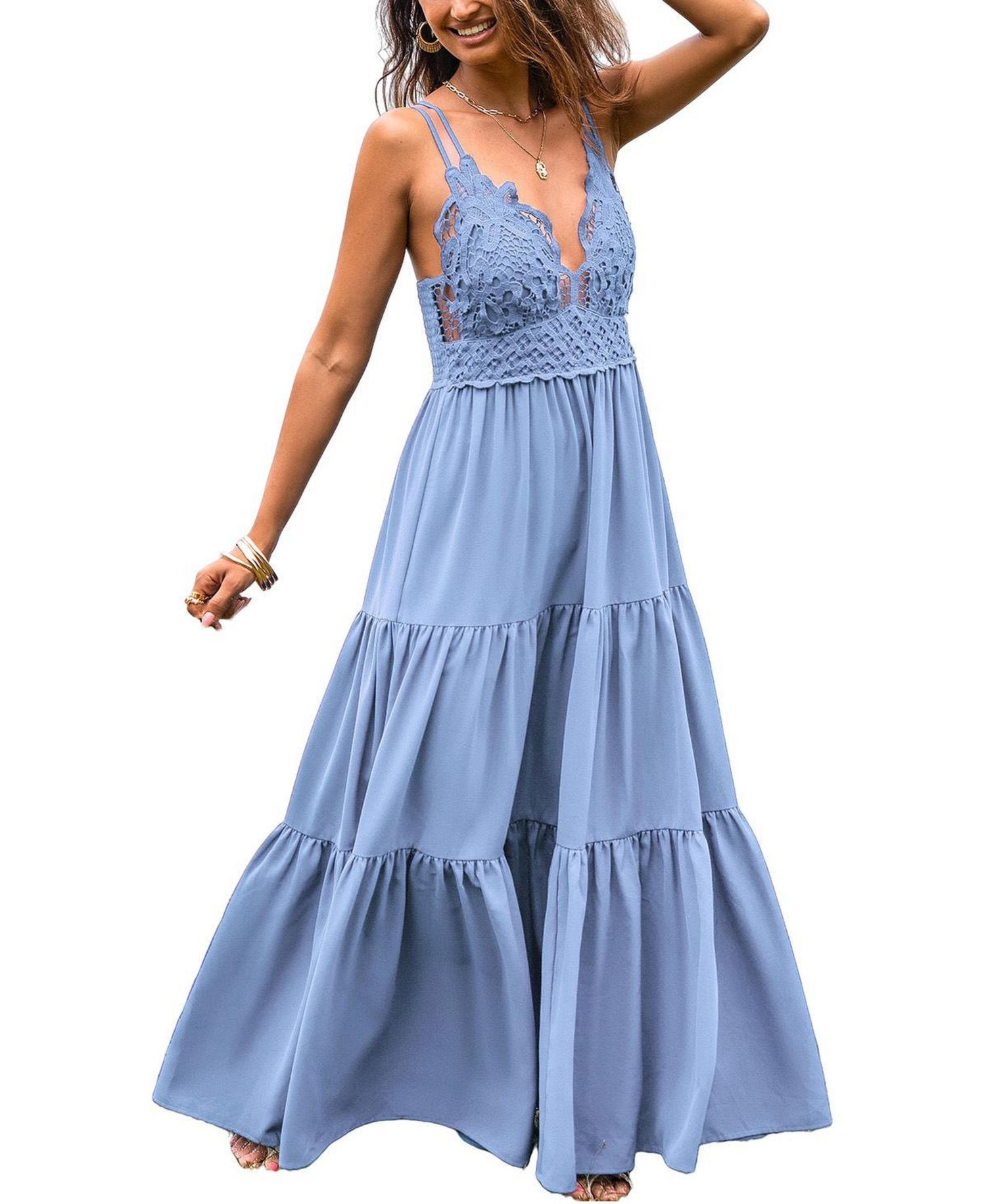 Women's Romantic Stroll Maxi Beach Dress