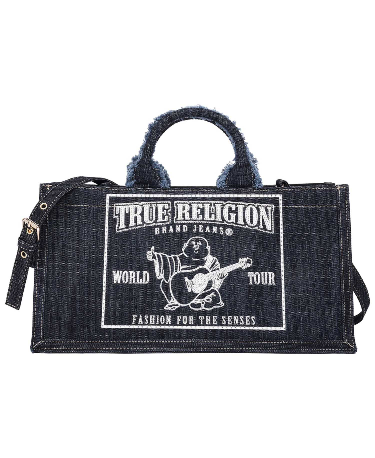 Multi-Strap Denim Shoulder Bag