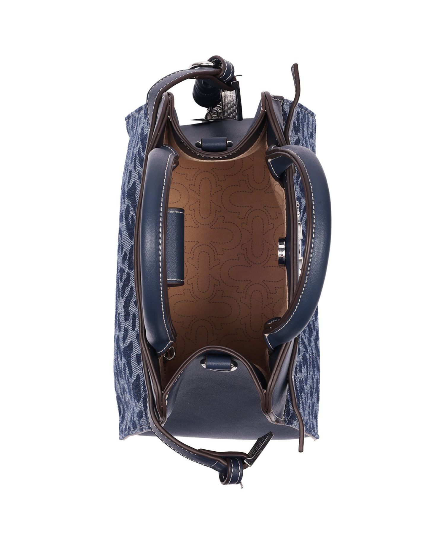 Multi-Strap Denim Shoulder Bag